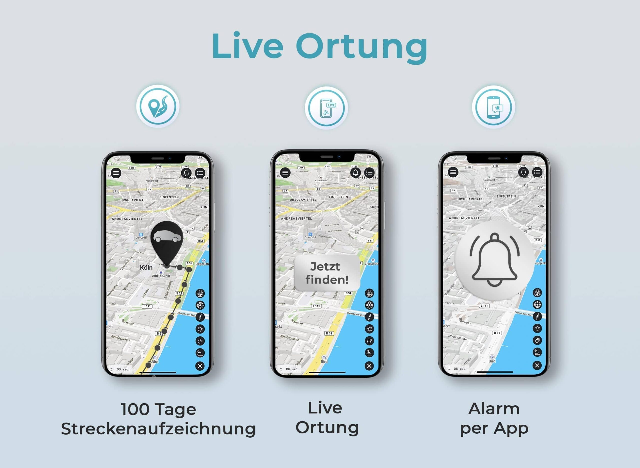 Salind GPS-Tracker Auto kostenlose App Motorrad und Fahrzeuge mit SIM-Karte 