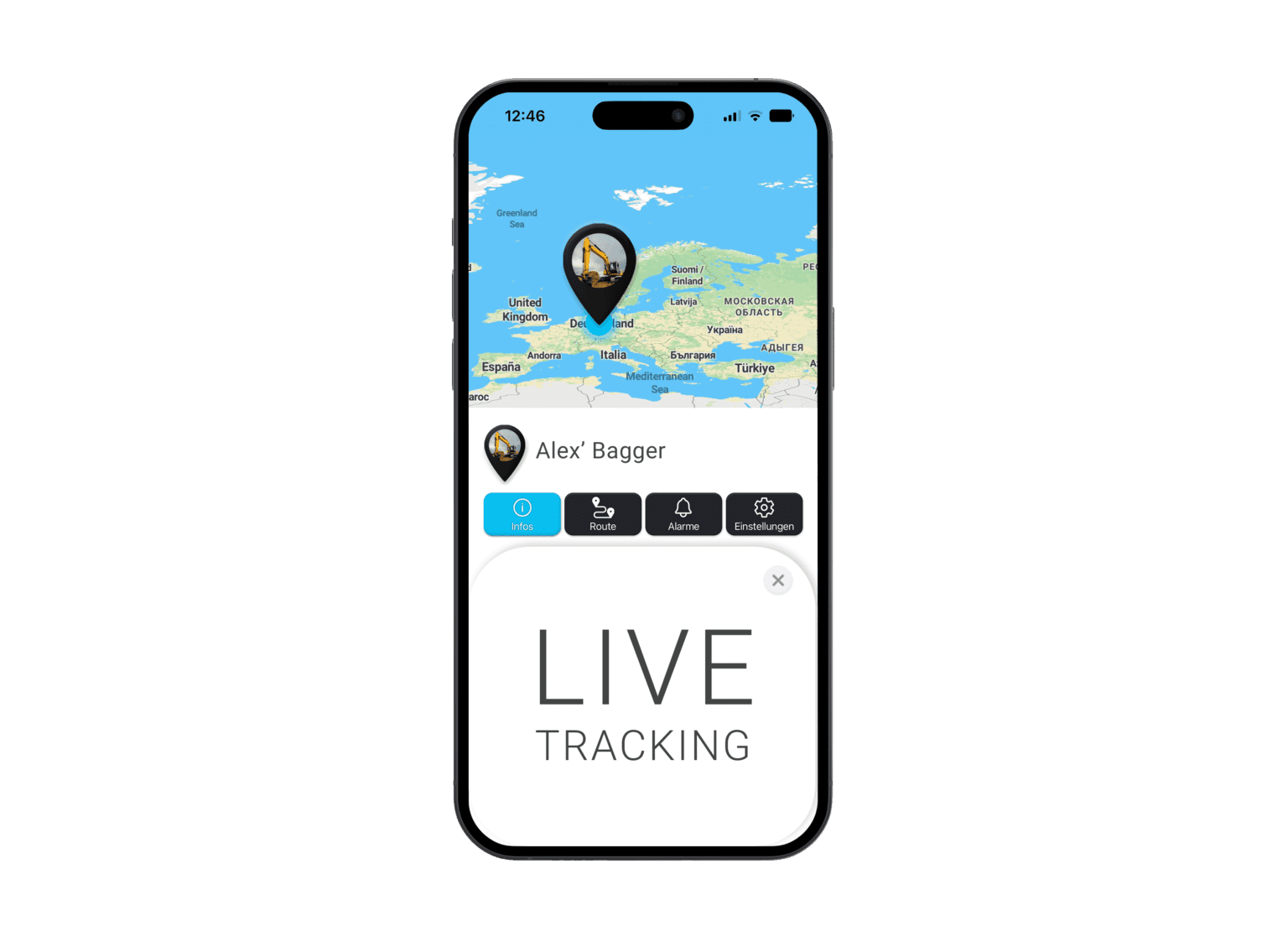 GPS Tracker Baumaschinen GPS Ortung Baumaschinen